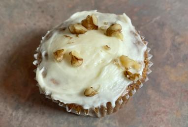 Carrot Cupcakes with White Chocolate Cream Cheese Icing Photo 1