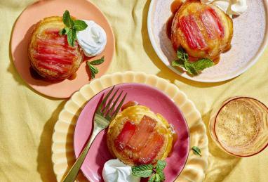 Rhubarb Upside-Down Cupcakes Photo 1