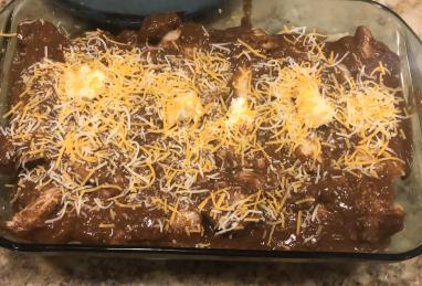 Super Easy Slow Cooker Chicken Enchilada Meat Photo 1