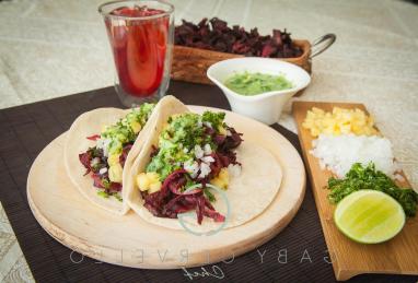 Tacos de Jamaica (Vegan Hibiscus Tacos) Photo 1