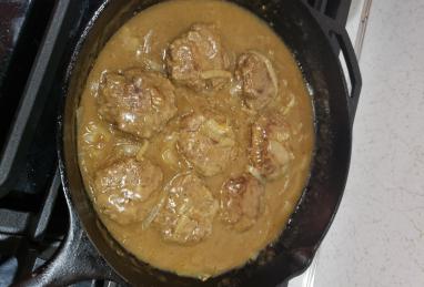 Hamburger Steak with Onions and Gravy Photo 1