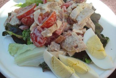 Warm Chicken, Bacon, and Egg Salad with Mayonnaise Dressing Photo 1