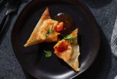 Sweet Potato Dumplings with Peach-Thai Chili Sauce Photo 1