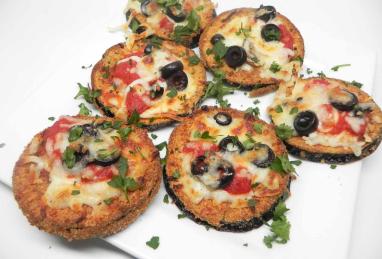 Air Fryer Eggplant Parmesan Mini Pizzas Photo 1