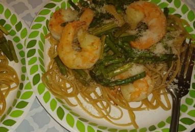 Shrimp and Asparagus Fettuccine Photo 1