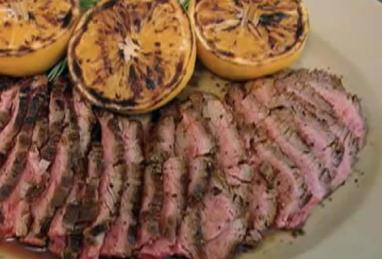 Garlic Fennel Flank Steak with Oranges Photo 1