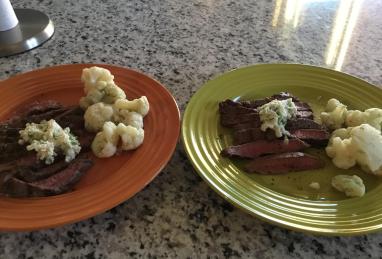 Grilled Flat Iron Steak with Blue Cheese-Chive Butter Photo 1