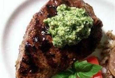 Lemon Basil Pesto Flat Iron Steak Photo 1