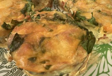 Air Fryer Spinach and Mushroom Frittata Photo 1