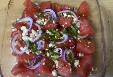 Watermelon Cucumber Salad Photo 1