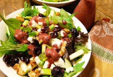 Green Apple Salad With Blueberries, Feta, and Walnuts Photo 1