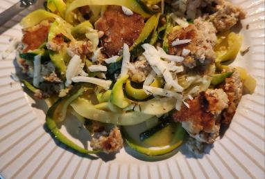 Garlic Butter Zoodles with Chicken Meatballs Photo 1