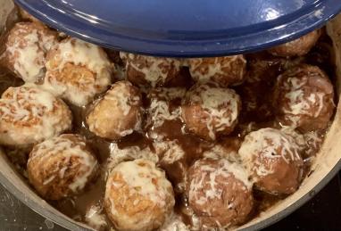 French Onion Chicken Meatballs Photo 1