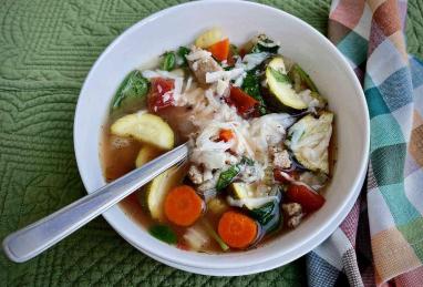 Slow Cooker Vegetable and Ground Turkey Soup Photo 1