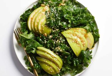 Kale and Pear Salad with Sesame-Ginger Dressing Photo 1