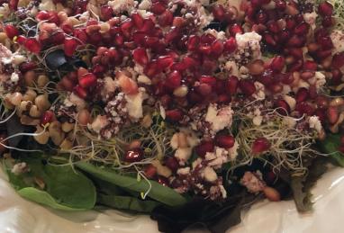 Spinach Pomegranate Salad Photo 1