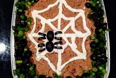 Halloween Spiderweb Layered Dip Photo 1