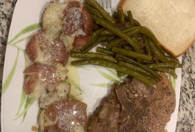 Pressure Cooker Bone-In Pork Chops, Baked Potatoes, and Carrots Photo 1