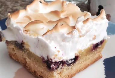 Blueberry Lemon Bars with Meringue Topping Photo 1