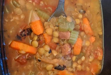 Instant Pot Lentil and Ham Soup Photo 1