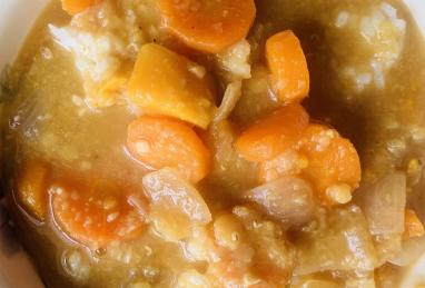 Red Lentil and Yellow Split Pea Soup Made with a Pressure Cooker Photo 1