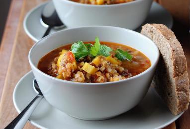 Italian Red Lentil and Brown Rice Soup Photo 1