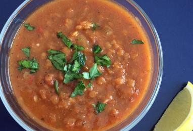 Vegan Turkish Red Lentil Soup Photo 1