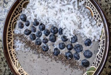 Overnight Oats Blueberry Smoothie Bowl Photo 1