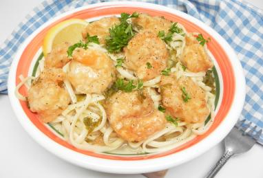 Shrimp Francese over Linguine Photo 1