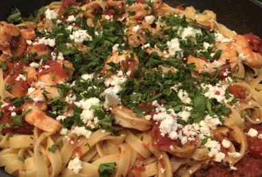 Shrimp and Feta Cheese Pasta Photo 1