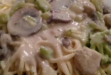 Chicken Mushroom Linguine Photo 1