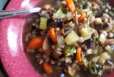 Easy Mushroom Barley Soup Photo 1