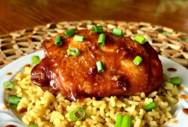 Spicy Honey-Peanut Baked Chicken Thighs Photo 1