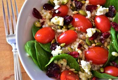 Couscous Salad with Kale, Tomatoes, Cranberries, and Feta Photo 1