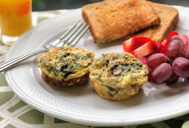 Veggie Egg Muffins with Spinach and Mushrooms Photo 1