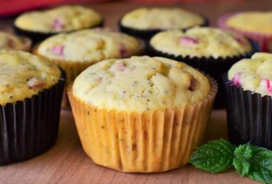 Rhubarb Poppy Seed Muffins Photo 1