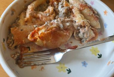 Beef and Mushroom Stuffed Shells Photo 1