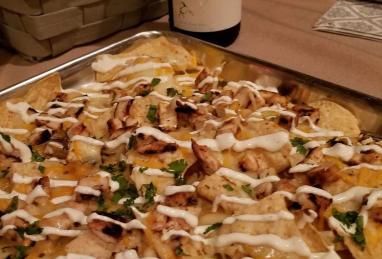 Grilled Chicken Nachos with Lime Crema Photo 1