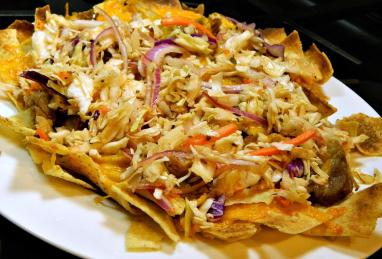 Pulled Pork Nachos with Sriracha Slaw Photo 1