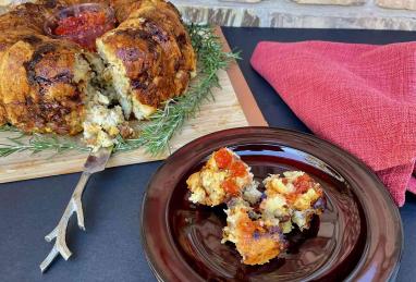 Leftover Turkey Pull-Apart Bread Photo 1