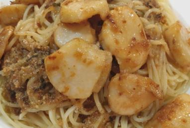 Savory Sea Scallops and Angel Hair Pasta Photo 1