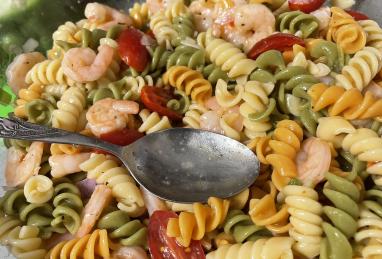 Shrimp Pasta Salad with Italian Dressing Photo 1