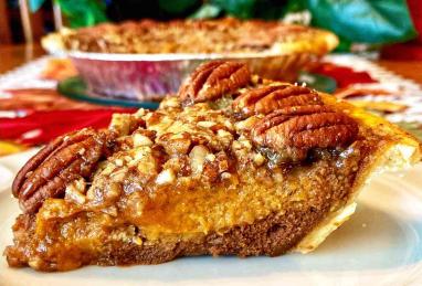 Chocolate Pumpkin Pecan Pie Photo 1