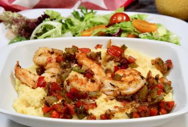 Sauteed Shrimp over Polenta Photo 1