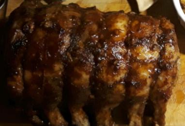 Bourbon-BBQ Glazed Baby Back Ribs Photo 1