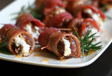 Bacon-Wrapped Dates with Goat Cheese Photo 1