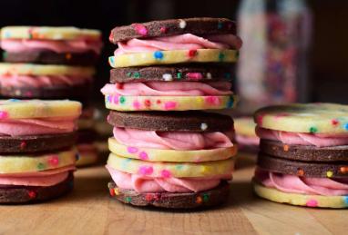 Neapolitan Funfetti Sandwich Cookies Photo 1