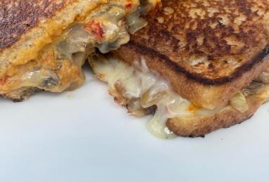 Hummus Grilled Cheese Sandwich Photo 1