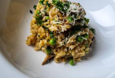 Mushroom and Pea Risotto Photo 1