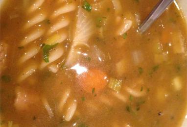 Faux-kin Noodle Soup (Vegan Chicken Noodle Soup) Photo 1